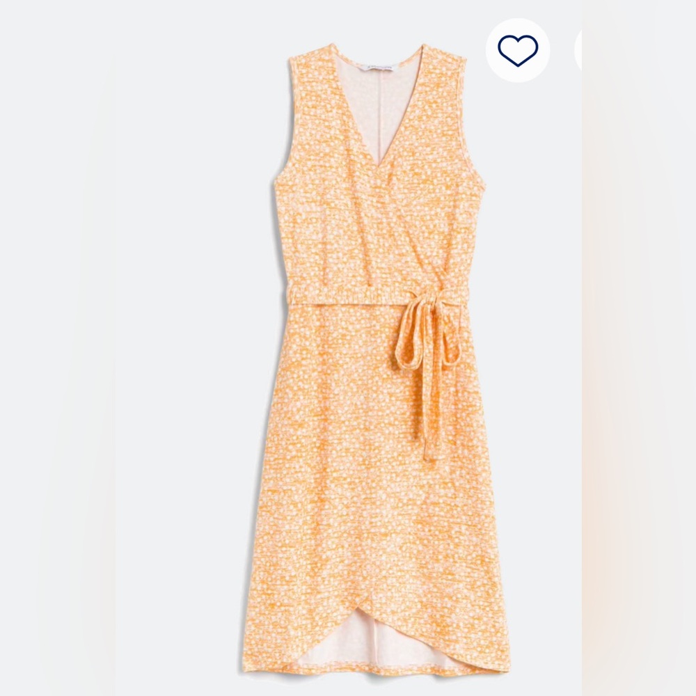 41 Hawthorne, medium yellow Faux wrap dress